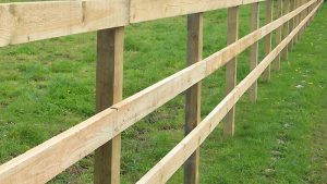 post and rail fencing