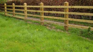 post and rail fencing banner